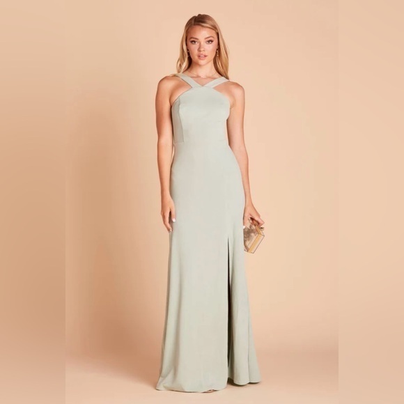 Birdy Grey Dresses & Skirts - Birdy Grey Bridesmaids Gene Dress Crepe Sage Size Medium